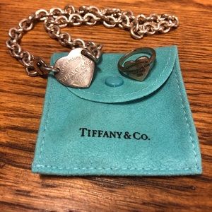 Tiffany heart necklace and ring